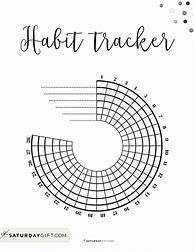 Image result for Printable Circle Habit Tracker