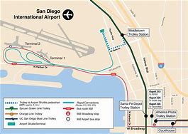 Image result for San Diego Airport Terminal Map