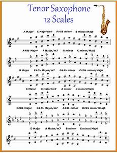 Tenor Lead Saxophone Chart 12 Scales Sax So A Song Is