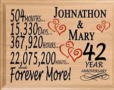 Image result for 42nd Wedding Anniversary