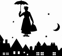 Image result for Blue Mary Poppins Silhouette