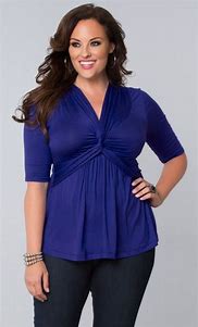 Image result for Royal Blue Plus Size Tops