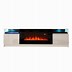 Image result for White Electric Fireplace TV Stand