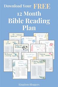 Image result for 12 Month Bible Reading Plan