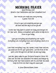 Image result for Printable Prayer for Today