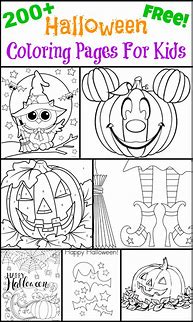 Image result for Kindergarten Halloween Coloring Pages