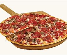 Image result for Thin Crust Meat-Lovers Pizza
