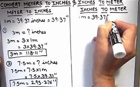 Image result for 1 Meter to Inches