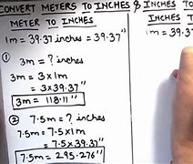 Image result for 20 Meters to Inches
