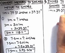 Image result for Convert Meters to Inches