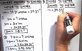 Image result for 60 Inches to Meters