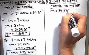 Image result for How to Convert From Meters to Inches