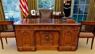 Image result for Desk in Oval Office