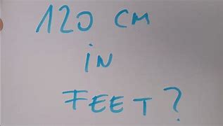 Image result for 120 Cm to Feet