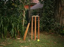 Image result for Vintage Image of Back Yard Cricket
