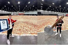 Image result for World Record Biggest Pizza