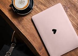 Image result for Rose Gold MacBook with Black Case