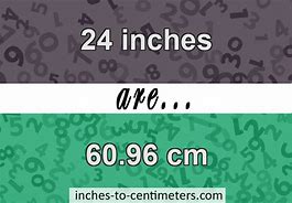 Image result for 24 Inch to Cm