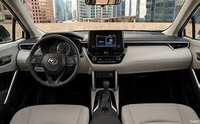 Image result for Corolla Cross/Hybrid XSE Silver Interior