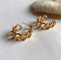 Image result for Cuban Chain Earrings