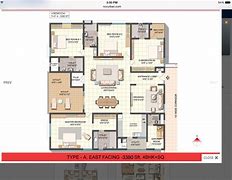 Image result for 4 BHK Flat Plan