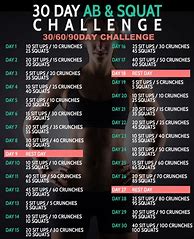 Image result for Sit Up Challenge Chart