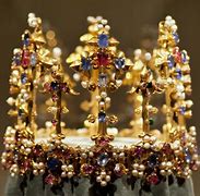 Image result for Gold Crown Queen Prom