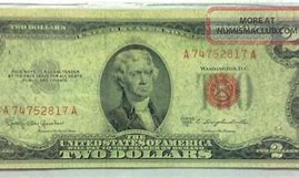 Image result for 2 Dollar Bill with Red Stamp