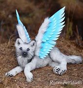 Image result for Arctic Wolf Anime with Wings