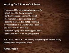 Image result for Phone Call Poem