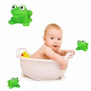 Image result for Rubber Green Frog Bath Toys