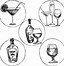 Image result for Black Champagne Bottle Graphic