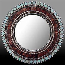 Image result for Round Mirror Mosaic Art
