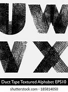 Image result for Duck Tape Letter X