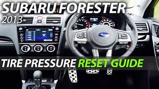 Image result for Subaru Forester TPMS Reset Button