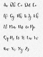 Image result for Calligraphy Alphabet Chart