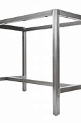 Image result for Metal Bar Height Table Base