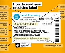 Image result for Medicine Label