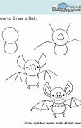 Image result for Cute Easy to Draw Bats
