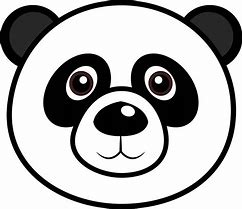 Image result for Panda Head Half Cartoon