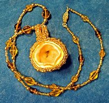 Image result for geode slices necklace