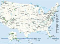 Image result for United States Road Map with National Parks