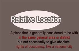 Image result for Relative Location Definition
