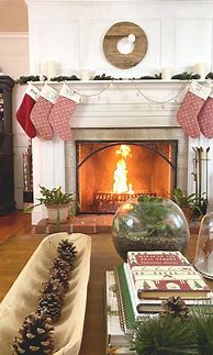 Image result for Christmas Mantel Decorations