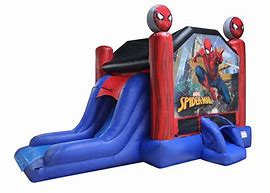 Image result for SpiderMan Bounce House