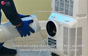 Image result for lg portable air conditioner install