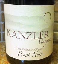 Image result for Kanzler Pinot Noir Sonoma Coast