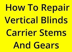Image result for Vertical Blind Carrier Stem Replacement