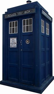 Image result for Blue Phonebooth Dr Who PNG