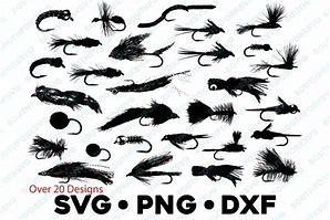 Image result for Fly Fishing Flies SVG